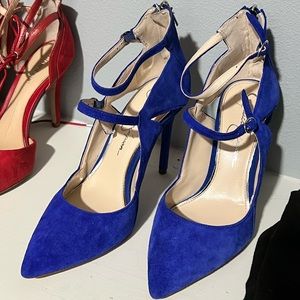 Jessica Simpson 7.5 Blue Suede Heels